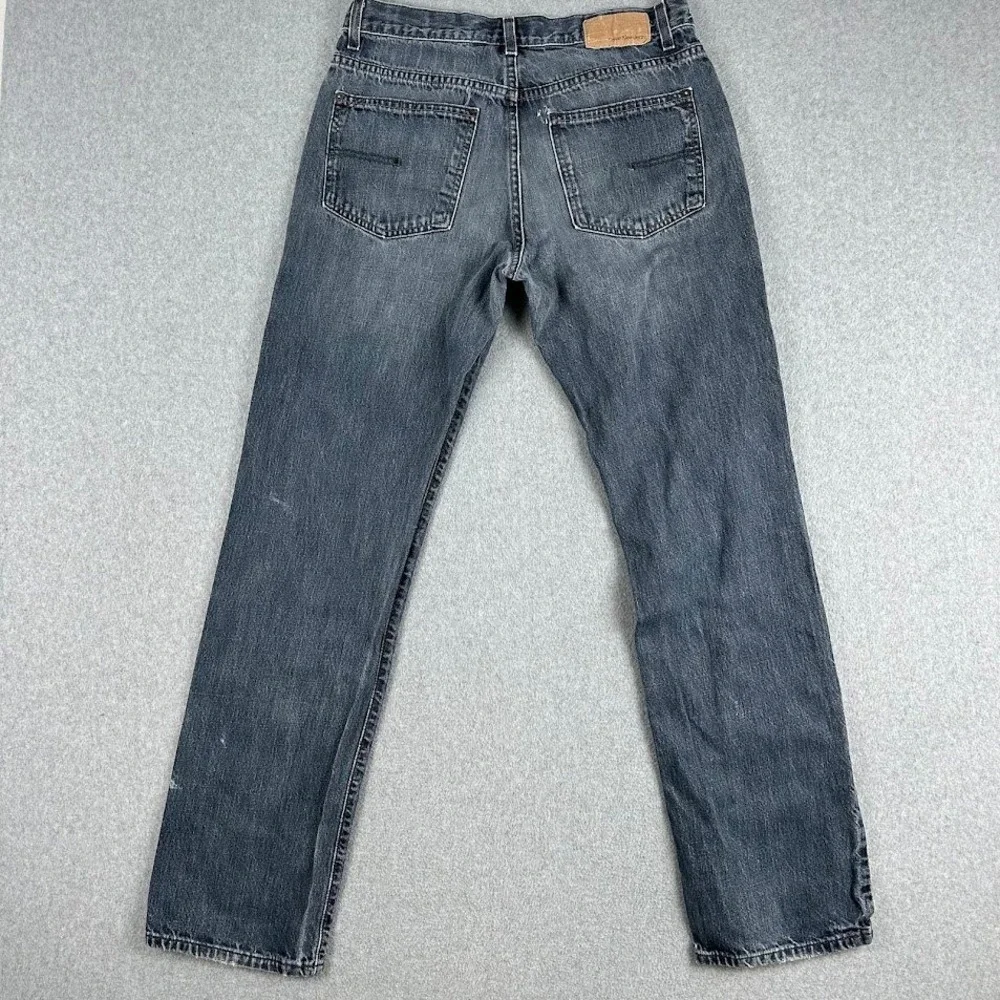 Calvin Klein Mens Jeans Relaxed Straight Gray Denim 32x34 - Picture 2 of 11